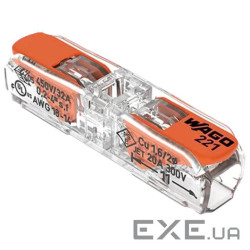 Лінійний з'єднувач із важелем Wago 221-2411