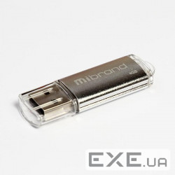 Flash drive MIBRAND Cougar 4GB Silver (MI2.0/CU4P1S)