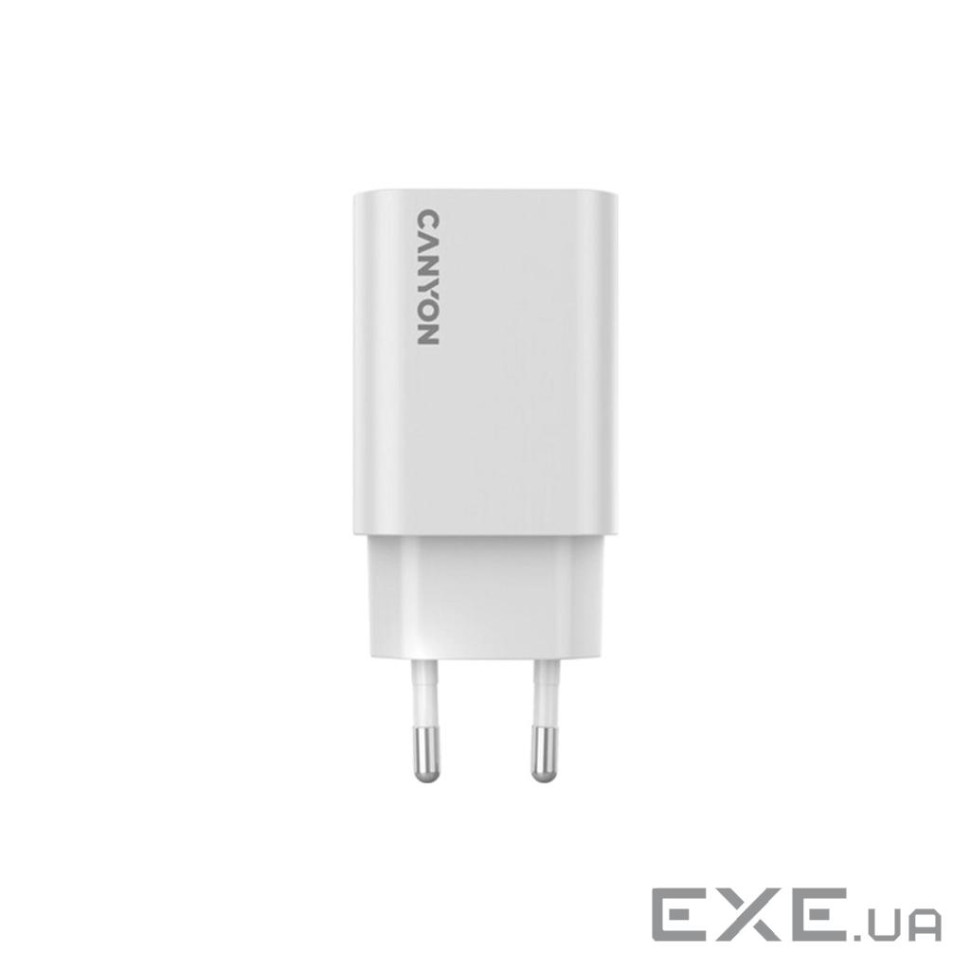 Зарядний пристрій Canyon 30CL OnCharge USB-C PD30W White (CNE-CHA30CLW)