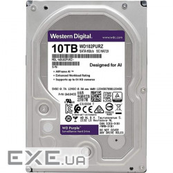 Жорсткий диск 3.5" WD Purple 10TB SATA/ 256MB (WD102PURZ)