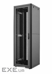 Шафа MIRSAN 19, 42U, GTN, перфоровані двері, 600x1000 мм, максимально 1000 (MR.GTN42U61DE.02 PRF63)