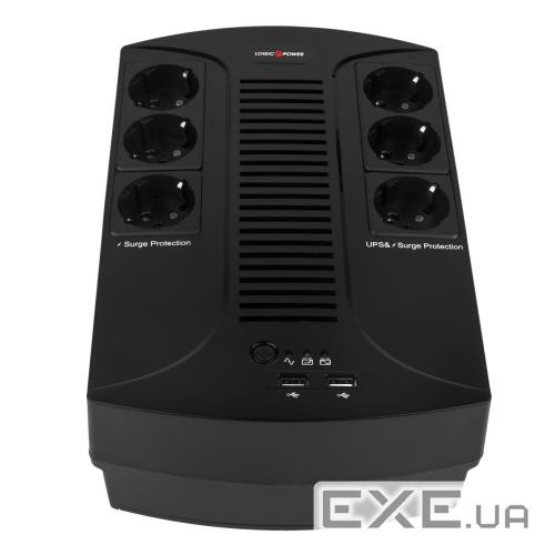 Джерело безперебійного живлення LogicPower 650VA-6PS (4324)