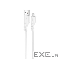 Кабель HOCO X97 Crystal Color USB-A to Micro-USB 1м White (6931474799838)