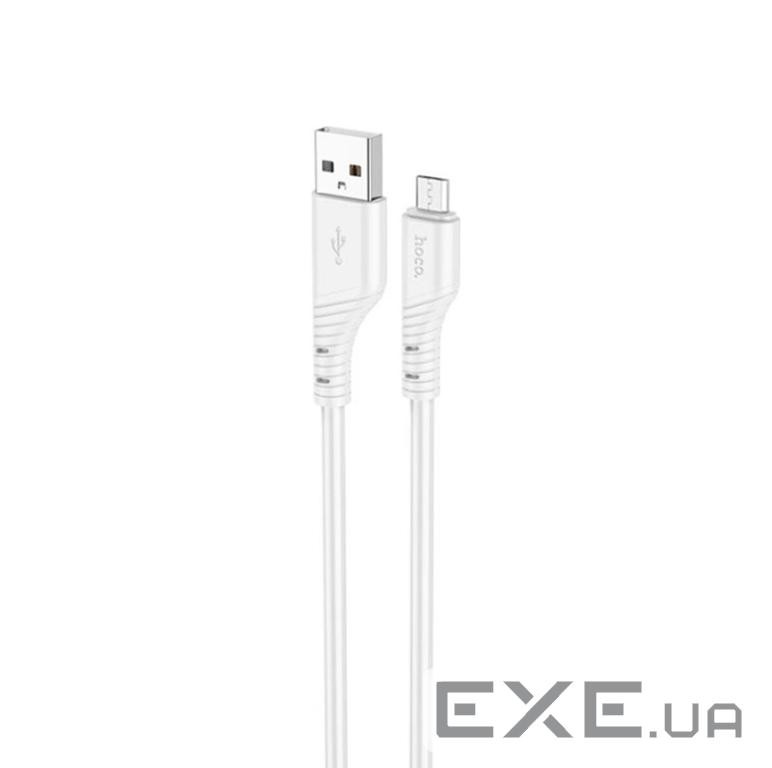 Кабель HOCO X97 Crystal Color USB-A to Micro-USB 1м White (6931474799838)