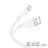 Кабель HOCO X97 Crystal Color USB-A to Micro-USB 1м White (6931474799838)
