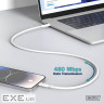 Кабель USB-C > Lightning заряджання/синхронізації, DIGITUS, 2м, USB 2.0, 60W, силі (AK-600110-020-W) (AK-600110-020-W)