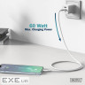 Кабель USB-C > Lightning заряджання/синхронізації, DIGITUS, 2м, USB 2.0, 60W, силі (AK-600110-020-W) (AK-600110-020-W)