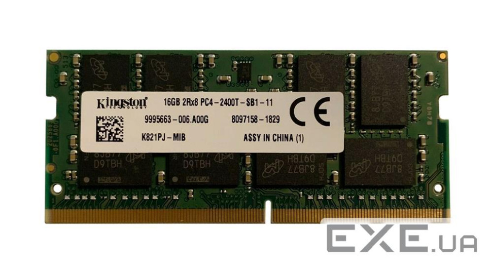 Пам"ять Kingston 16 GB SO-DIMM DDR4 2400 MHz (K821PJ-MIB)