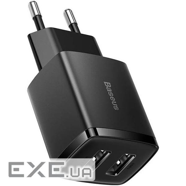 Зарядний пристрій Baseus Compact Charger 2U Black (CCXJ010201)
