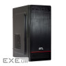 Корпус GTL T1610 Black, без БП, Mini Tower, Micro ATX/Mini ITX, 2xUSB 2.0, 370x176x410 мм, 0.4 мм ,