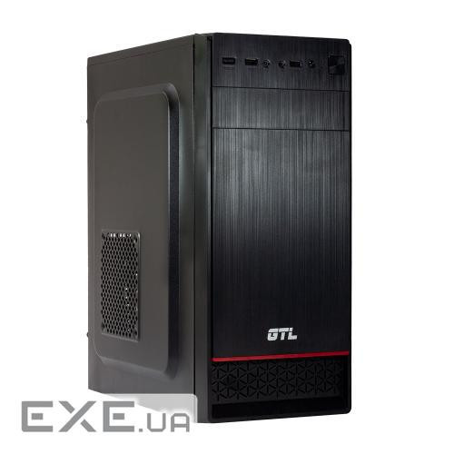 Корпус GTL T1610 Black, без БП, Mini Tower, Micro ATX/Mini ITX, 2xUSB 2.0, 370x176x410 мм, 0.4 мм ,
