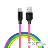 Дата кабель USB 2.0 AM to Micro 5P 1.0m multicolor ColorWay (CW-CBUM017-MC)