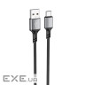 Кабель BOROFONE BX83 Type-C Famous silicone charging data cable Black (6974443386417)