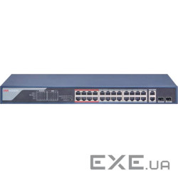 Комутатор мережевий Hikvision DS-3E0326P-E(B)