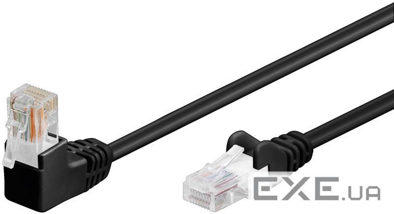 Патч-корд неекранований RJ45 UTP5e 10.0m, patch D=4.9mm AWG26 1x90 Gold,чорний (75.09.4175-5)