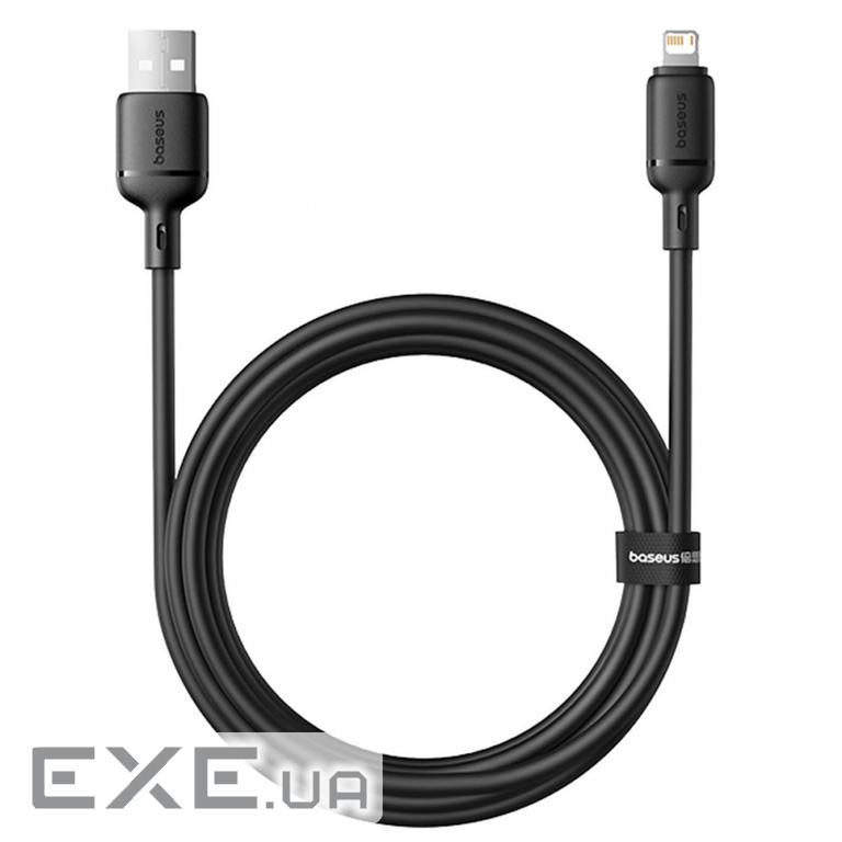Кабель Baseus Silky Series Fast Charging Lightning 2.4A (2m) black (P10377702113-01)