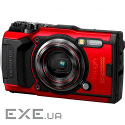 Цифровий фотоапарат Olympus TG-6 Red (Waterproof - 15m, GPS, 4K, Wi-Fi) (V104210RE000)