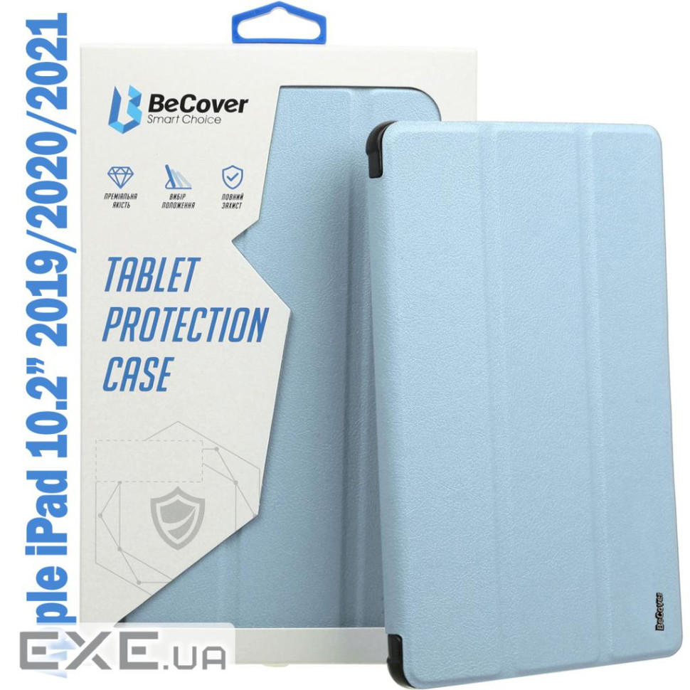 Чохол до планшета BeCover Tri Fold Soft TPU Silicone Apple iPad 10.2 2019/2020/2021 Light Blue (708515)