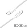 Дата кабель USB-C to USB-C 2.0m 3A 65W white ColorWay (CW-CBPDCC056-WT)