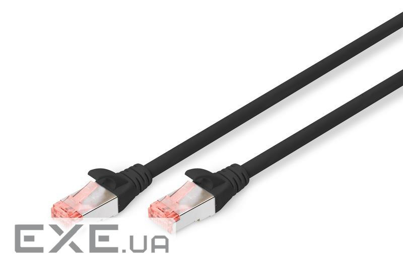 Патч-корд DIGITUS CAT 6 S-FTP, 3м, AWG 27/7, LSZH, чорний (DK-1644-030/BL)