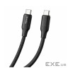 Дата кабель USB-C to USB-C 2.0m 3A 60W TPE embossed black ColorWay (CW-CBPDCC102-BK)