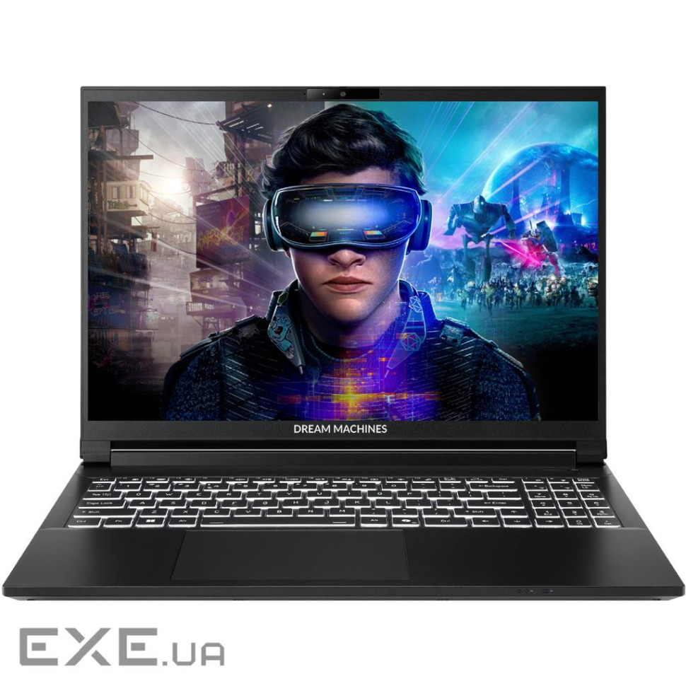 Dream Machines RT5070-15UA23 15.6” FHD+ 165Hz, 300n/Ryzen AI 9 HX370/32 GB/SSD 2TB/RTX5070/GLAN/DOS