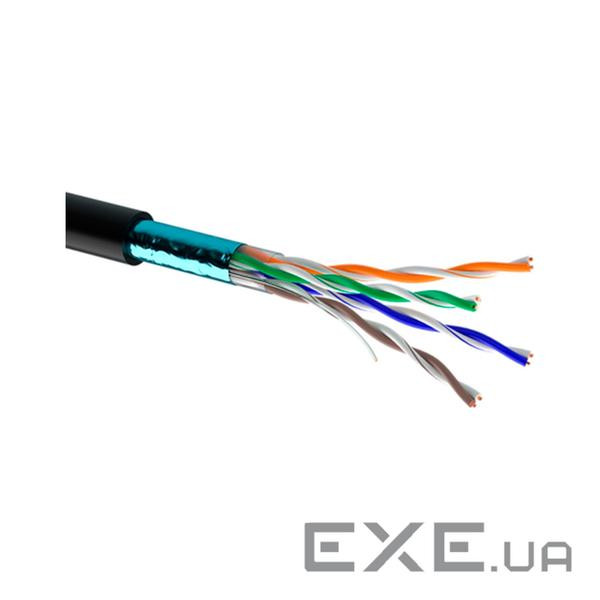 Кабель мережевий OK-Net FTP cat.5e зовнішній 100м (F/UTP cat.5E (КППЭ-ВП (100) 4*2*0,46 / 100)
