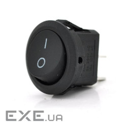 Перемикач ON-OFF KCD1-201, 250VAC/6A, 2 контакти , Black, Q200 (KCD1-201 Black)