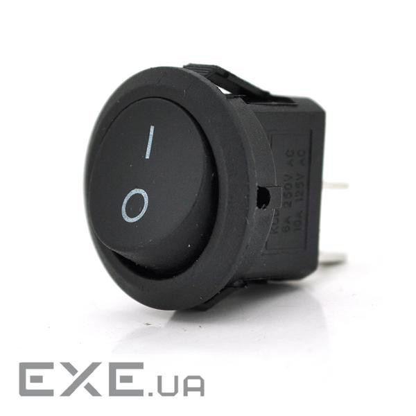 Перемикач ON-OFF KCD1-201, 250VAC/6A, 2 контакти , Black, Q200 (KCD1-201 Black)