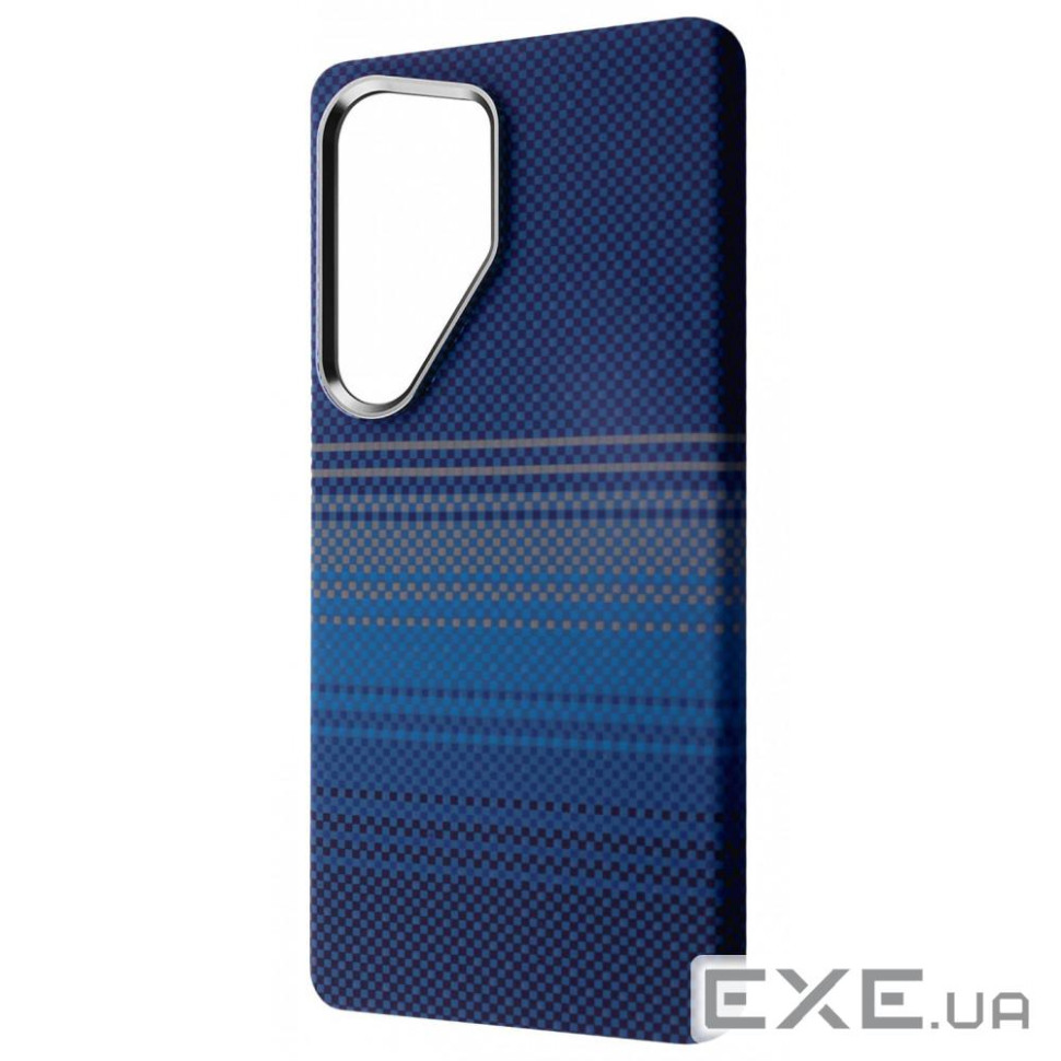 Чехол WAVE Gleam Case with Magnetic Ring Samsung Galaxy S26 Ultra blue stripes (65607 blue stripes)