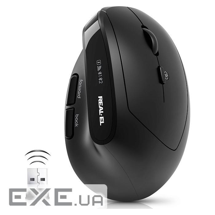 Мышь беспроводная REAL-EL RM-490W Black (EL123200058)
