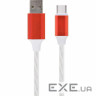 Дата кабель USB 2.0 AM to Type-C 1.0m 2A Cablexpert (CC-USB-CMLED-1M)