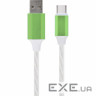 Дата кабель USB 2.0 AM to Type-C 1.0m 2A Cablexpert (CC-USB-CMLED-1M)