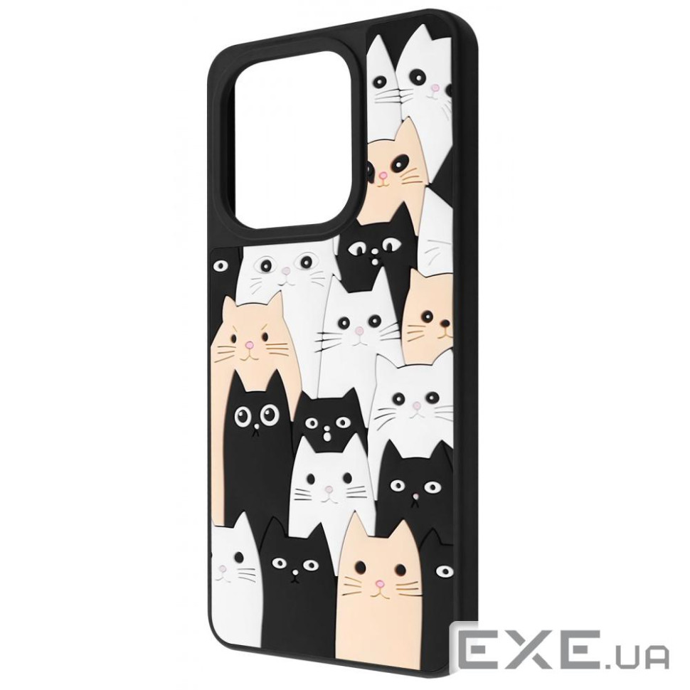 Чехол WAVE Doodle Case Xiaomi Redmi Note 13 4G cats (63512 cats)