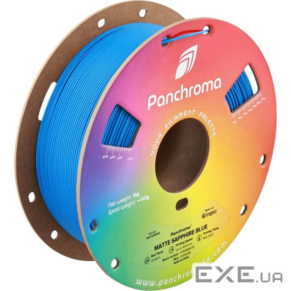 Пластик для 3D-принтера Polymaker PLA PANCHROMA MATTE 1,75mm 1kg SAPPHIRE BLUE (CA04038)