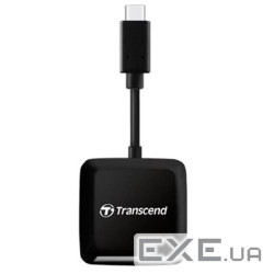 Зчитувач флеш-карт Transcend USB 3.2 Gen 1 Type-C SD/microSD Black (TS-RDC3)