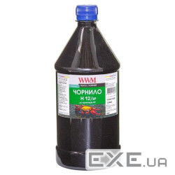 Чорнило WWM HP №10/11/12 1000г Black pigm. (H12/BP-4)