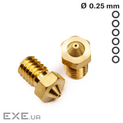 Хотенд (Сопло) Prusa Nozzle V6 0.25 mm (NZLV6/0.25MM)