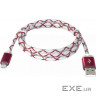 Дата кабель USB 2.0 AM to Micro 5P 1.0m RedLED backlight Defender (87556)