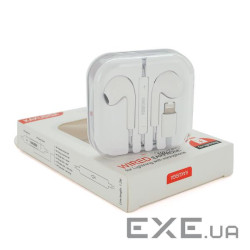 Універсальні навушники-вкладиші iKAKU KSC-697 HAOYUN з мікрофоном (Lightning), White, B (KSC-697-LW) (Lightning), White,