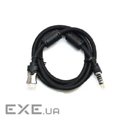 Кабель Gresso H3003 HDMI - HDMI (M/M), 2 ферити, обплетення, 1.8м, круглий (2000700002104)