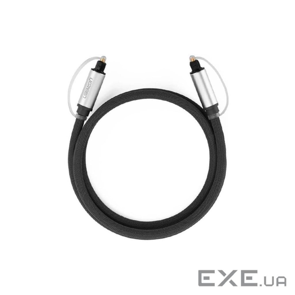 Кабель мультимедійний Optical Toslink 1.5m AV108 black Ugreen (10542)