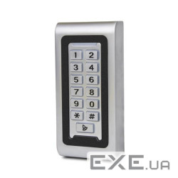 Металева кодова клавіатура з вбудованим зчитувачем Proximity карт (120 х 60 х 20) (S601EM)