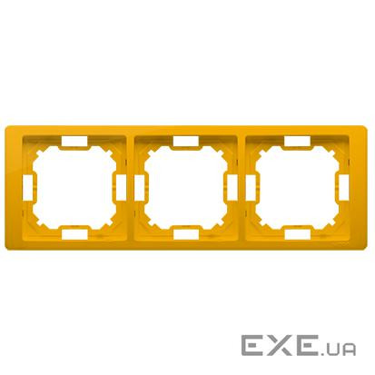 Рамка Neos BASIC 3x, желтый (BMRC3/034)