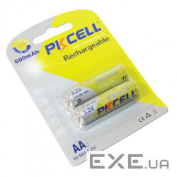 Акумулятор PkCell AAA R03 600mAh 1.2V NiMH Rechargeable Battery, 2шт/бл (PC/AAA600-2BR)