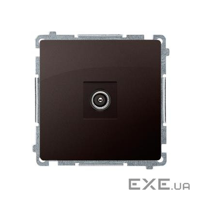 Розетка антенная Basic TV, шоколадный (BMAK3.01/47)
