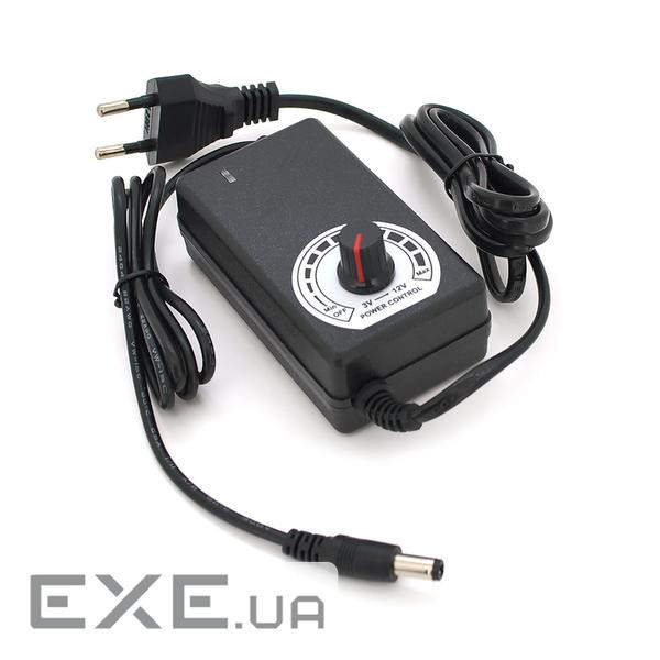 Адаптер живлення NZX-31250 з регулюванням 3-12V (NZX-31250 індикація+ перехідник) )