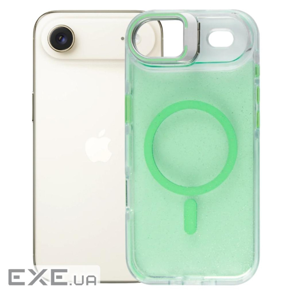 Чохол до мобільного телефона BeCover FIBRA Star Shine MagSafe Apple iPhone 17 Air Green (715420)