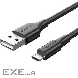 Дата кабель USB 2.0 AM to Micro 5P 2.0m black Vention (CTIBH)