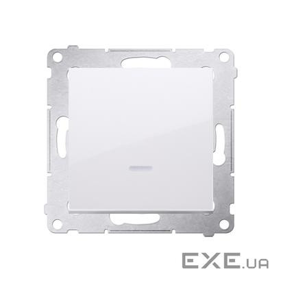 Вимикач 1кл. LED Simon 54, білий (DW1L.01/11)